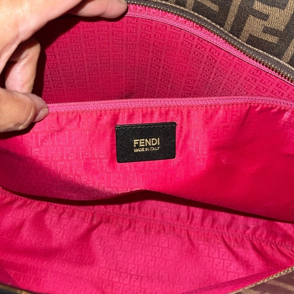 Preloved Fendi leather Zucca bag pristine condition comes with dust. - Picture 14 of 16